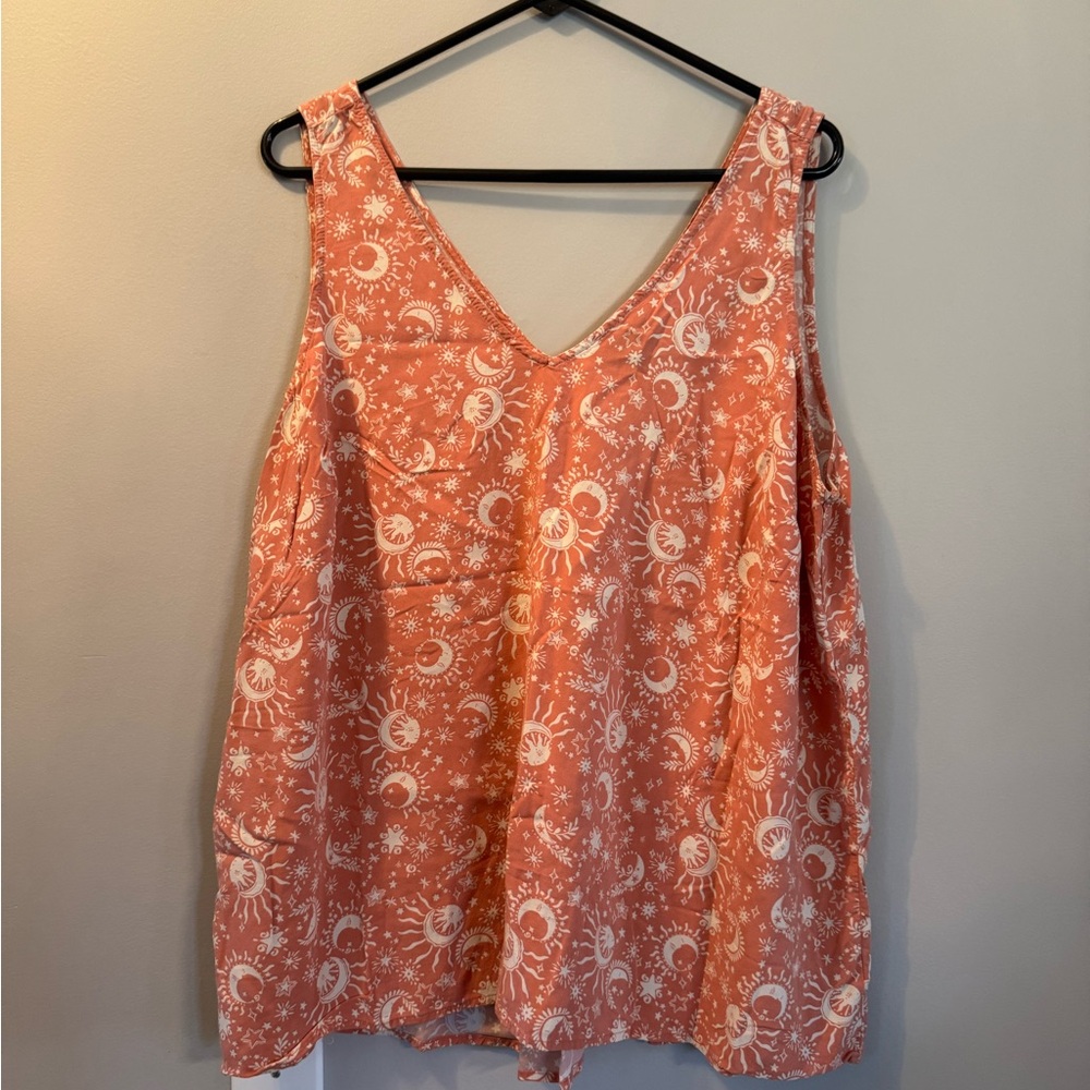 Torrid Coral Celestial Print Tank Top